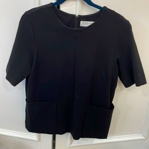 Everlane square black top